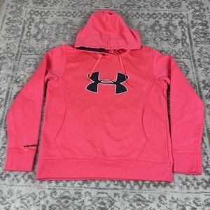 Womens UNDER ARMOUR Hooded Sweatshirt STORM Cold-Gear Semi-Fitted Size Large
